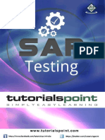 Sap Testing Tutorial