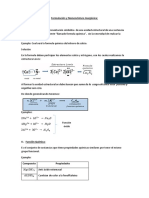 Formulación y Nomenclatura Inorgánica