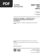 NBR ISO 10014 2008 Gestao Da Qualidade Diretrizes para A Percepcao de Beneficios Financeiros e Economicos OK PDF