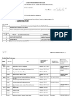 Lovely Professional University, Punjab: Format For Instruction Plan (For Courses With Lectures and Tutorials)