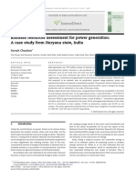 Biomass Resources Assessment For Power Generation: A Case Study From Haryana State, India