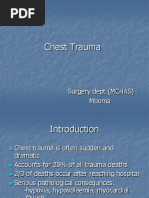 Chest Trauma: Surgery Dept (MCHAS) Mboma