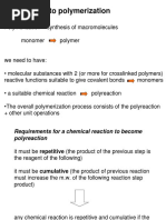 1-Classification of Monomers and Polyreactions