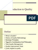 Introduction To Quality