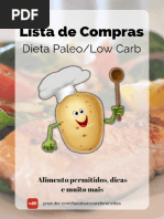 Lista de Compras Dietas Paleo e Low Carb