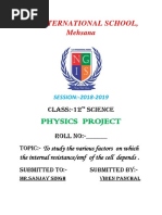 12th Physics Project PDF