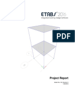 Project Report of Etabs Sample