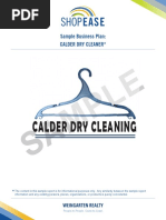 Calder Dry Cleaning: Sample Sample