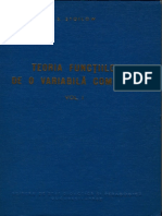 STOILOW - Teoria Funciilor de o Variabila Complexa Vol 1 PDF