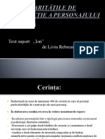 Particularitățile de Construcție A Personajului Principal