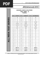 Aits 2017-18 Full Test 10 Paper 2 Jee Adv Ans Key