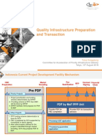 Quality Infrastructure Preparation and Transaction