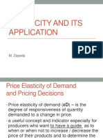 3.1. Elasticity and Its Application