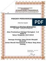 Piagam Juara Kelas