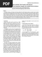 Term Paper For ME358, Heat Transfer in Microdevices Feasibility Study For A Novel Temperature Regulator With Variable Thermal Resistance