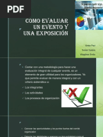 Como Evaluar Un Evento y Una Exposición