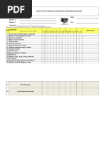 Check-List Pre-Uso Generador de Electricidad