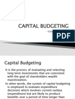 Capital Budgeting: - Vinamra Nayak