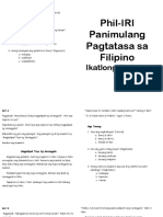 Phil-Iri Panimula Booklet Grade 3