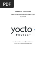 Hands-On Kernel Lab: Based On The Yocto Project 1.4 Release (Dylan) April 2013