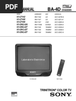 Service Manual: Trinitron Color TV