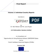 Final Individual Reports November 2010, Opportunities For Doing Business Between CARIFORUM States