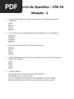 Caderno de Questões - Cpa10