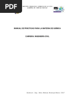 Manual de Prácticas para La Materia de Química: Instituto Tecnológico Superior de Los Ríos Academia de Ciencias Básicas