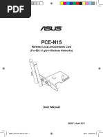 PCE-N15: Wireless Local Area Network Card (For 802.11 G/B/N Wireless Networks)