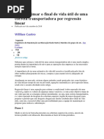 Como Estimar o Final de Vida Útil de Uma Correia Transportadora Por Regressão Linear