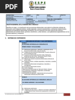 Ecuaciones Diferenciales Ordinarias Syllabus Espe