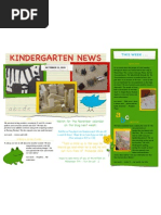 Kindergarten News: This Week - .