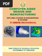 Computer Aided Design and Manufacturing