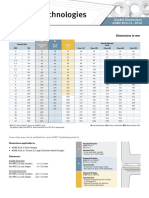 Gore Sealants/gaskets Dimensions