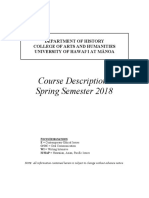 Spring 2018 Course Descriptions