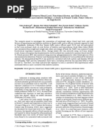 Association Between Blood Lead, Nutritional Status, and Risk Factors of Hypertension and Diabetes Mellitus: A Study in Female Traffic Police Officers in Yogyakarta