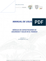 Manual de Usuario Registro de Capacitaciones SUT