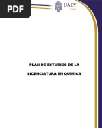 Plan de Estudios de Quimica