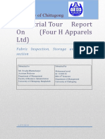 Industrial Tour Report (JEWEL - MANAGEMENT-CU)