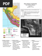 Basic Geology of South Peru Lake Titicaca Region