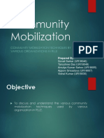 Community Mobilization: Community Mobilization Techniques by Various Organizations in Rlle