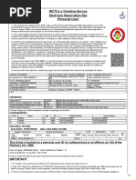 Irctcs E-Ticketing Service Electronic Reservation Slip (Personal User)