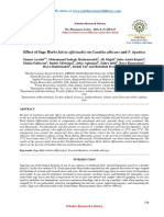 Effect of Sage Herb (Salvia Officinalis) On Candida Albicans and F. Hpatitca