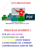 Accident Prevention: Training Module Prepared By:Safety Dept - GCL Lote