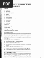 Unit 3 Different Stages of Human Development: 3.0 Objectives