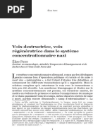 Élise Petit, Voix Destructrice, Voix Régénératrice Dans Le Système Concentrationnaire Nazi