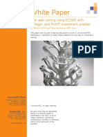 EnvisionTEC Lost Wax Casting Guide PDF