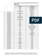 Electrical Part List PDF