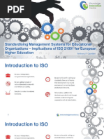 Standardising Management Systems For Educational Organizations - Implications of ISO 21001 For European Higher Education