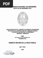 Tesis Mortero Con Aditivo Mejorador de Adherencia Mortero Agregado PDF